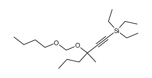 1-Triaethylsilyl-3-methyl-3-butyloxymethoxy-hexin-(1) Structure