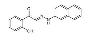 2-Hydroxy-phenylglyoxyl-2-(β-naphthylhydrazon) Structure