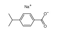 Sodium; 4-isopropyl-benzoate Structure