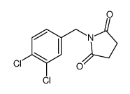 1-[(3,4-dichlorophenyl)methyl]pyrrolidine-2,5-dione Structure