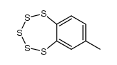 7-methyl-1,2,3,4,5-benzopentathiepin结构式