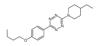 3-(4-butoxyphenyl)-6-(4-ethylpiperidin-1-yl)-1,2,4,5-tetrazine结构式