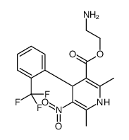 2-aminoethyl 2,6-dimethyl-5-nitro-4-[2-(trifluoromethyl)phenyl]-1,4-dihydropyridine-3-carboxylate结构式