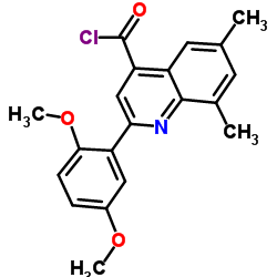 2-(2,5-Dimethoxyphenyl)-6,8-dimethyl-4-quinolinecarbonyl chloride picture