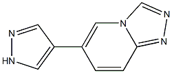 6-(1H-pyrazol-4-yl)[1,2,4]triazolo[4,3-a]pyridine结构式