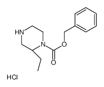 benzyl (2R)-2-ethylpiperazine-1-carboxylate,hydrochloride Structure