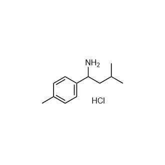 3-Methyl-1-(4-methylphenyl)butan-1-amine hydrochloride structure