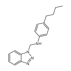 N-(1H-1,2,3-BENZOTRIAZOL-1-YLMETHYL)-4-BUTYLANILINE Structure