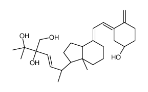 2-[(E,3R)-3-[(1R,3aS,4E,7aR)-4-[(2Z)-2-[(5S)-5-hydroxy-2-methylidenecyclohexylidene]ethylidene]-7a-methyl-2,3,3a,5,6,7-hexahydro-1H-inden-1-yl]but-1-enyl]-3-methylbutane-1,2,3-triol结构式