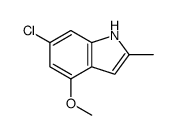 6-Chloro-4-methoxy-2-methyl-1H-indole结构式