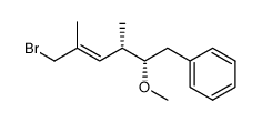 (2S,3S,4E)-6-bromo-2-methoxy-3,5-dimethyl-1-phenyl-4-hexene结构式