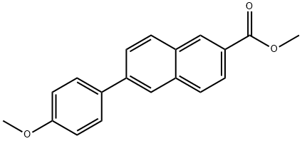 6-(4-甲氧基苯基)-2-萘甲酸甲酯结构式