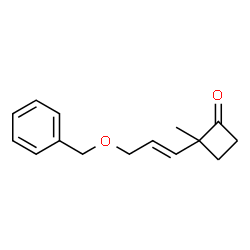 (E)-2-(3-(BENZYLOXY)PROP-1-ENYL)-2-METHYLCYCLOBUTANONE结构式