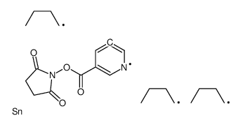 (2,5-dioxopyrrolidin-1-yl) 5-tributylstannylpyridine-3-carboxylate Structure