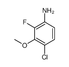 4-Chloro-2-fluoro-3-methoxyaniline structure