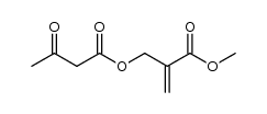 3-oxo-butyric acid 2'-methoxycarbonyl-allyl ester Structure