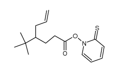 N-[(4-tert-Butylhept-6-enoyl)oxy]pyridine-2-thione Structure