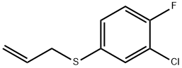 1-Allylsulfanyl-3-chloro-4-fluorobenzene Structure