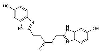 1,5-bis(6-hydroxy-1H-benzimidazol-2-yl)pentan-3-one Structure