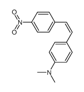 cis-4-nitro-4'-(dimethylamino)stilbene Structure