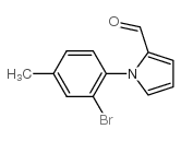 1-(2-bromo-4-methylphenyl)-1h-pyrrole-2-carbaldehyde结构式