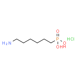 6-Aminohexylphosphonic acid hydrochloride salt structure