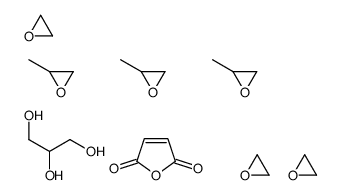 furan-2,5-dione,2-methyloxirane,oxirane,propane-1,2,3-triol Structure