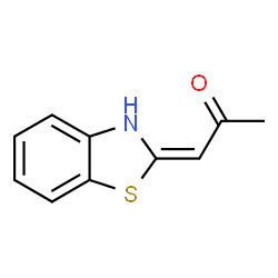 2-Propanone,1-(2(3H)-benzothiazolylidene)-(9CI) structure