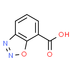 1, 2, 3-苯并恶二唑-7-羧酸结构式