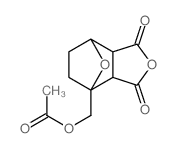 1-acetoxymethyl-7-oxabicyclo[2.2.1]heptane-2,3-dicarboxylic anhydride Structure