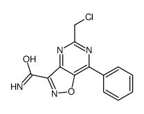 3-Carbamido-5-chloromethyl-7-phenylisoxazolo(4,5-d)pyrimidine Structure