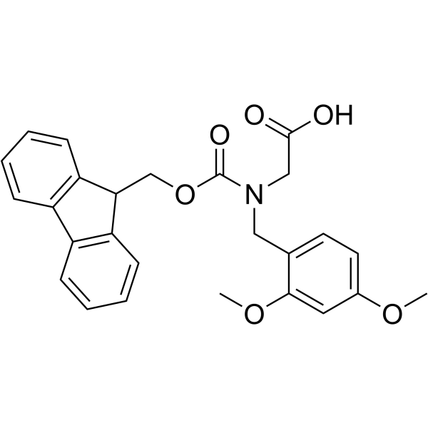 Fmoc-(Dmb)Gly-OH Structure