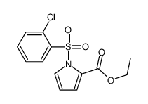 Ethyl 1-[(2-Chlorophenyl)sulfonyl]-1H-pyrrole-2-carboxylate Structure