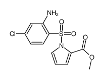 methyl 1-(2-amino-4-chlorophenyl)sulfonylpyrrole-2-carboxylate结构式