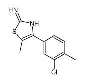 4-(3-Chloro-4-methylphenyl)-5-methyl-1,3-thiazol-2-amine Structure