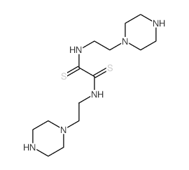 N,N-Bis(N-beta-piperazinoethyl)-dithiooxamide Structure