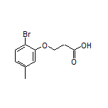 3-(2-溴-5-甲基苯氧基)丙酸结构式