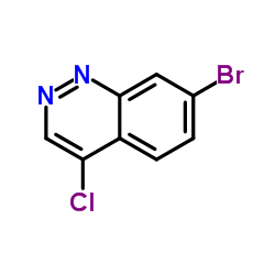 7-Bromo-4-chlorocinnoline结构式