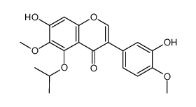 7-hydroxy-3-(3-hydroxy-4-methoxyphenyl)-5-isopropoxy-6-methoxy-4H-chromen-4-one结构式