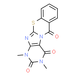 6H-Purino[8,7-b][1,3]benzothiazine-2,4,6(1H,3H)-trione,1,3-dimethyl- Structure