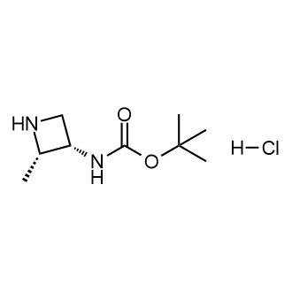 tert-Butyl ((2S,3S)-2-methylazetidin-3-yl)carbamate hydrochloride structure