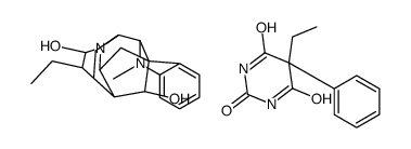 ajmaline, compound with 5-ethyl-5-phenylbarbituric acid结构式