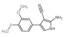 2-氨基-4-(3,4-二甲氧基苯基)-1H-吡咯-3-甲腈结构式