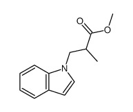 methyl 3-(1H-indol-1-yl)-2-methylpropanoate结构式