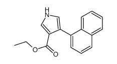 4-(1-NAPHTHALENYL)-1H-PYRROLE-3-CARBOXYLIC ACID ETHYL ESTER结构式