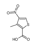 2-Thiophenecarboxylicacid,3-methyl-4-nitro-(9CI) Structure