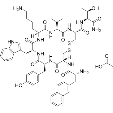 Lanreotide acetate Structure