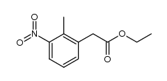 Benzeneacetic acid, 2-Methyl-3-nitro-, ethyl ester Structure