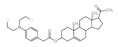 Pregn-5-en-20-one,3-[[[4-[bis(2-chloroethyl)amino]phenyl]acetyl]oxy]-, (3b)- (9CI) picture