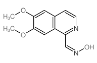 1-Isoquinolinecarboxaldehyde,6,7-dimethoxy-, oxime结构式